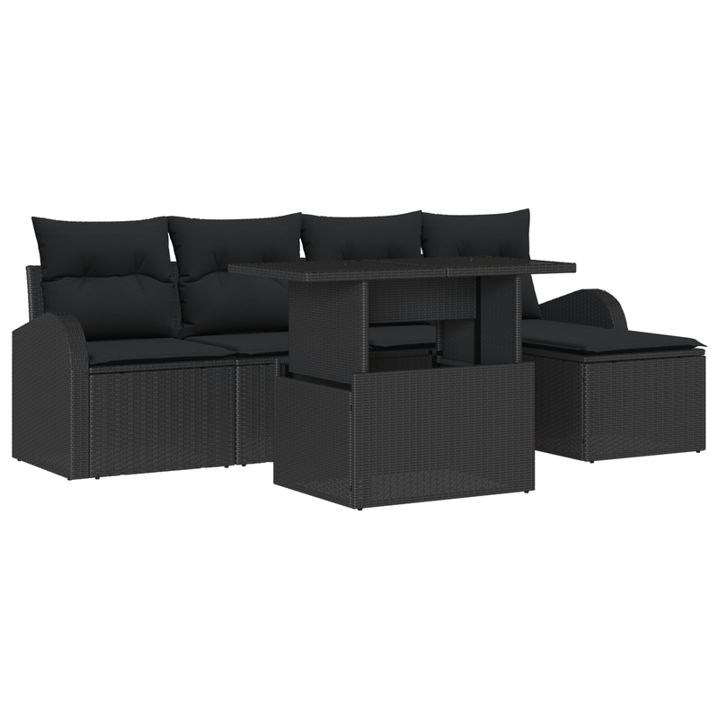 Casa si Gradina - Gradina si terasa - Mobilier exterior - Canapele si fotolii gradina - Set de canapea de gradina cu 6 piese si perne - Infinity.ro