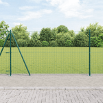Casa si Gradina - Gradina si terasa - Garduri, panouri si accesorii - Posturi de gard cu placi de baza 26 buc Ø32mm 68,5cm Otel galvanizat - Infinity.ro