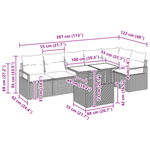 Casa si Gradina - Gradina si terasa - Mobilier exterior - Canapele si fotolii gradina - Set de Canapea pentru Gradina  cu Perne Gri deschis din Ratan Poliester - Infinity.ro