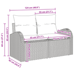 Casa si Gradina - Gradina si terasa - Mobilier exterior - Canapele si fotolii gradina - Set de canapele pentru gradina cu perne gri deschis din ratan poli - Infinity.ro