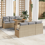 Casa si Gradina - Gradina si terasa - Mobilier exterior - Canapele si fotolii gradina - Set de Canapea Gradina  cu Perna Bej Ratan Polirat - Infinity.ro