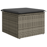 Casa si Gradina - Gradina si terasa - Mobilier exterior - Canapele si fotolii gradina - Set masa gradina 9 piese cu perne gri poli ratan acacia - Infinity.ro