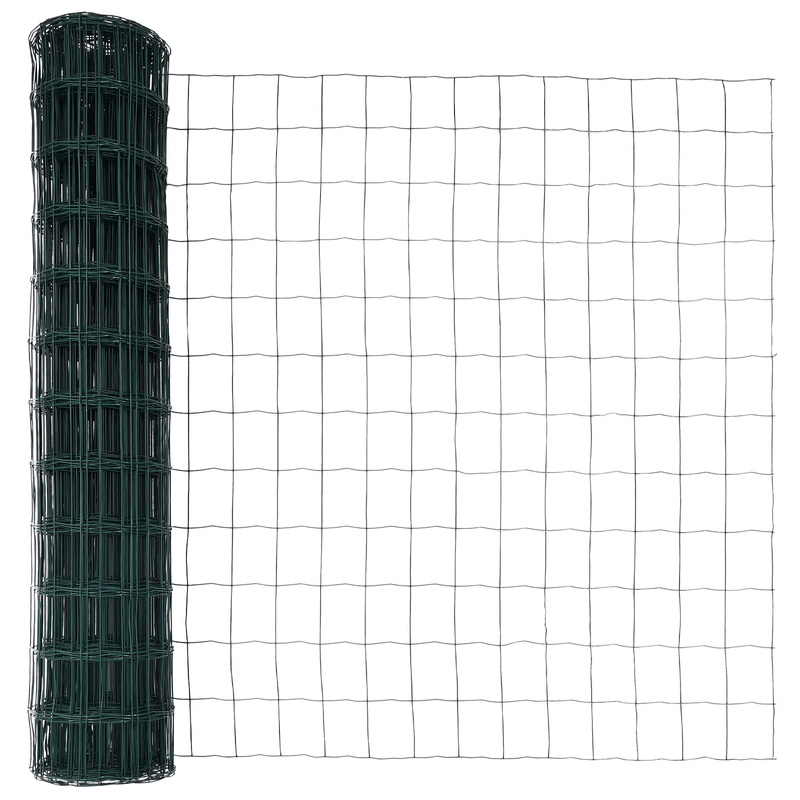 Casa si Gradina - Gradina si terasa - Garduri, panouri si accesorii - Gard Euro cu 13 Posturi Flansate 0.8x25 m Otel Galvanizat - Infinity.ro
