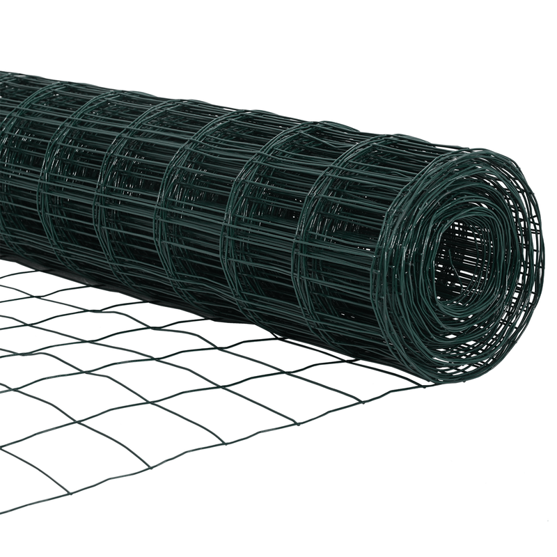 Casa si Gradina - Gradina si terasa - Garduri, panouri si accesorii - Gard Euro cu 13 Posturi Flansate 0.8x25 m Otel Galvanizat - Infinity.ro