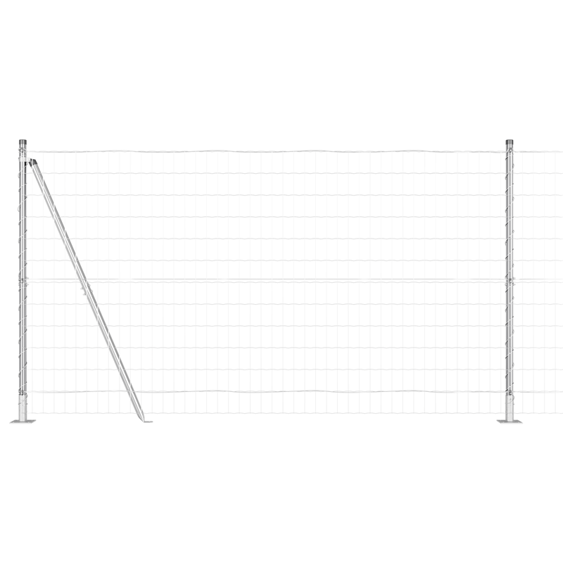 Casa si Gradina - Gradina si terasa - Garduri, panouri si accesorii - Euro Fence cu 13 stalpi flansati 1.2x25 m Otel galvanizat - Infinity.ro