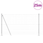 Casa si Gradina - Gradina si terasa - Garduri, panouri si accesorii - Euro Fence cu 13 stalpi flansati 1.2x25 m Otel galvanizat - Infinity.ro