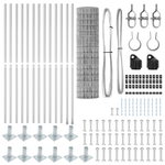 Casa si Gradina - Gradina si terasa - Garduri, panouri si accesorii - Euro Fence cu 13 stalpi flansati 1.2x25 m Otel galvanizat - Infinity.ro