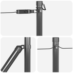 Casa si Gradina - Gradina si terasa - Garduri, panouri si accesorii - Stalpi de gard cu placi de baza 26 buc Ø32mm 90cm Otel galvanizat - Infinity.ro