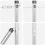 Casa si Gradina - Gradina si terasa - Garduri, panouri si accesorii - Stalpi de gard cu placi de baza 52 buc Ø32mm 78,5cm Otel galvanizat - Infinity.ro