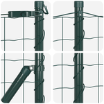 Casa si Gradina - Gradina si terasa - Garduri, panouri si accesorii - Imprejmuirea Euro cu 7 Stalpi Flansati 0.8x10 m Otel Galvanizat - Infinity.ro