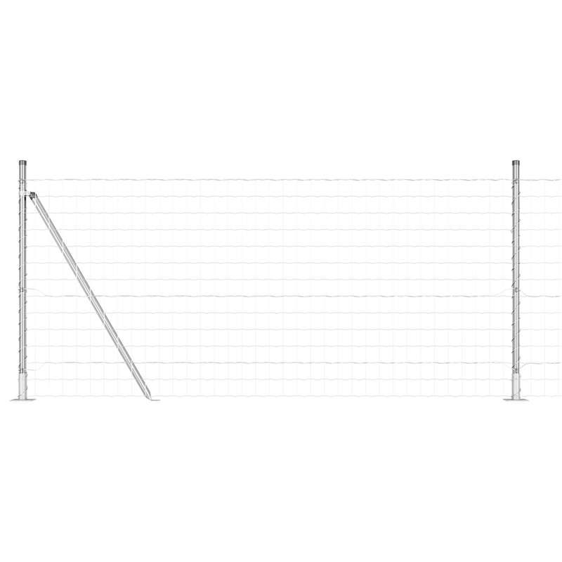 Casa si Gradina - Gradina si terasa - Garduri, panouri si accesorii - Gard Euro cu 13 stalpi flansati 0.8x25 m din otel galvanizat - Infinity.ro
