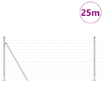 Casa si Gradina - Gradina si terasa - Garduri, panouri si accesorii - Gard Euro cu 13 stalpi flansati 0.8x25 m din otel galvanizat - Infinity.ro