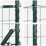 Casa si Gradina - Gradina si terasa - Garduri, panouri si accesorii - Gard Euro cu 7 Posturi Flansate 1.2x10 m Otel Galvanizat - Infinity.ro