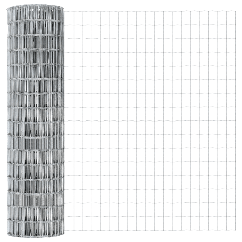 Casa si Gradina - Gradina si terasa - Garduri, panouri si accesorii - Gard Euro cu 7 stalpi cu flansa 1x10 m Otel galvanizat - Infinity.ro