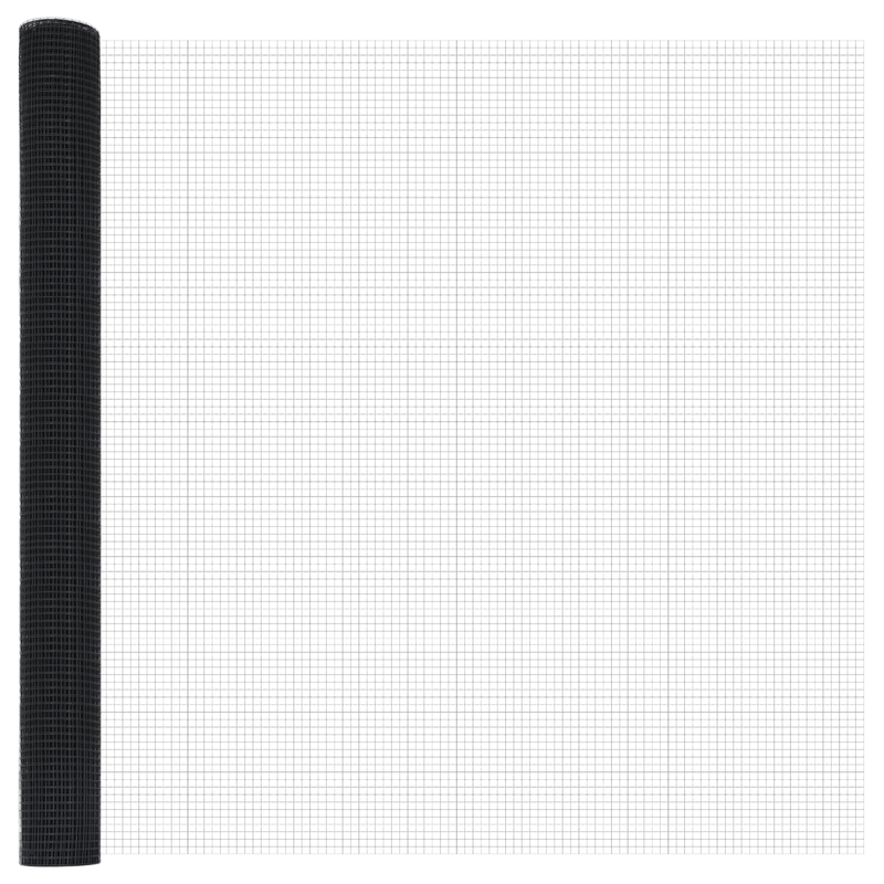 Casa si Gradina - Gradina si terasa - Garduri, panouri si accesorii - Gard din plasa sudata cu 7 Stalpi Flansati Gri 1.6x10 m Otel - Infinity.ro