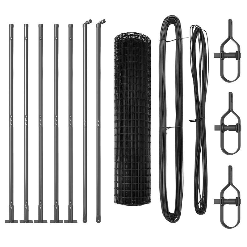 Casa si Gradina - Gradina si terasa - Garduri, panouri si accesorii - Euro Fence cu 7 stalpi flansati 1x10 m Otel galvanizat - Infinity.ro