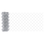 Casa si Gradina - Gradina si terasa - Garduri, panouri si accesorii - Gard din plasa de lant cu 13 posturi cu varf 0.4x25 m Otel galvanizat - Infinity.ro