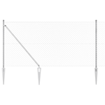Casa si Gradina - Gradina si terasa - Garduri, panouri si accesorii - Imprejmuire cu plasa de lant cu 7 stalpi de ancorare 1.2 x 10 m Otel galvanizat - Infinity.ro