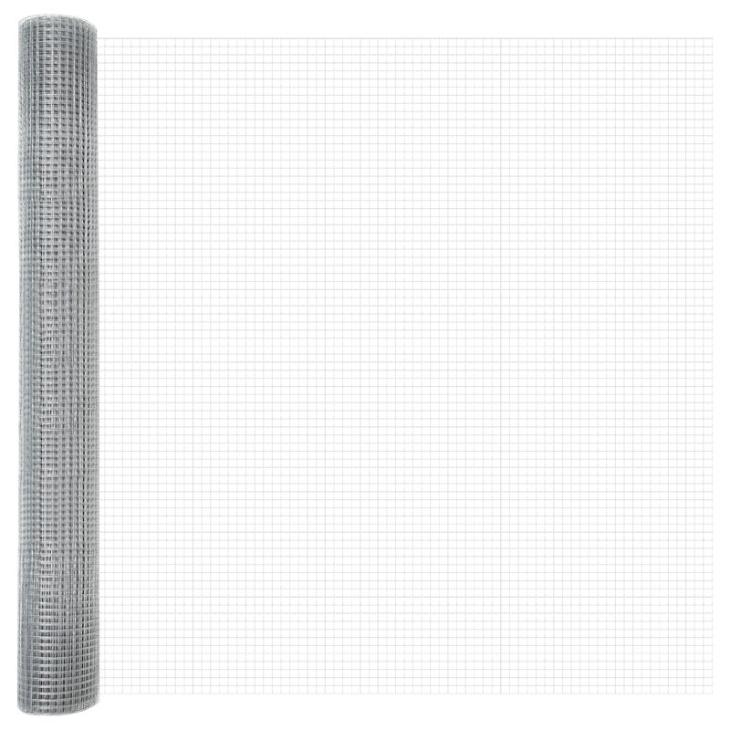 Casa si Gradina - Gradina si terasa - Garduri, panouri si accesorii - Zid din Sarma Sudata cu 7 Stalpi Flansati 0.8x10 m Otel Galvanizat - Infinity.ro
