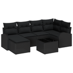 Casa si Gradina - Gradina si terasa - Mobilier exterior - Canapele si fotolii gradina - Set de Canapea Gradina  cu Pernite Bej Ratan Poli - Infinity.ro