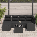 Casa si Gradina - Gradina si terasa - Mobilier exterior - Canapele si fotolii gradina - Set de Canapea Gradina  cu Pernite Bej Ratan Poli - Infinity.ro