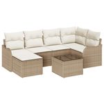 Casa si Gradina - Gradina si terasa - Mobilier exterior - Canapele si fotolii gradina - Set canapea de gradina cu 7 piese si perne din ratan - Infinity.ro