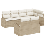 Casa si Gradina - Gradina si terasa - Mobilier exterior - Canapele si fotolii gradina - Set Canapea Gradina  cu Perne Bej Poli Ratan - Infinity.ro