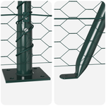 Casa si Gradina - Gradina si terasa - Garduri, panouri si accesorii - Set de Gard 2 buc Verde padure Otel 25 x 1 m Durabil - Infinity.ro