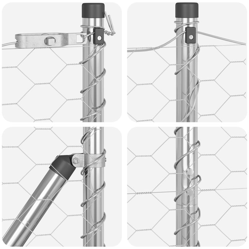 Casa si Gradina - Gradina si terasa - Garduri, panouri si accesorii - Gard Hexagonal  1.2x10 m Otel Galvanizat - Infinity.ro