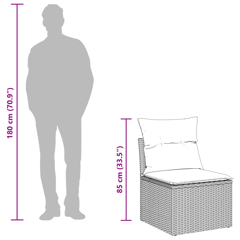 Casa si Gradina - Gradina si terasa - Mobilier exterior - Canapele si fotolii gradina - Set canapea gradina 10 piese cu perne gri ratan poli - Infinity.ro