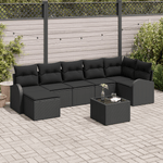 Casa si Gradina - Gradina si terasa - Mobilier exterior - Canapele si fotolii gradina - Set canapea gradina  8 piese cu perne bej - Infinity.ro