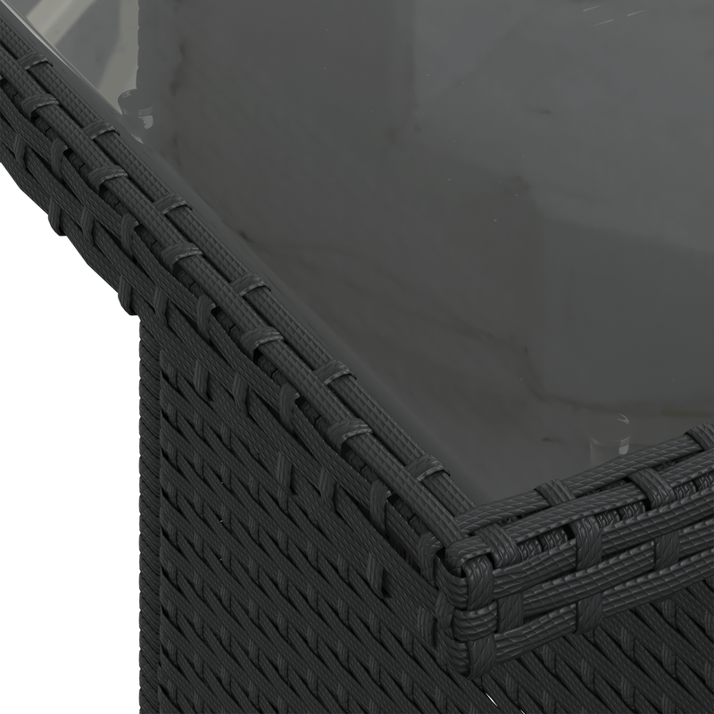Casa si Gradina - Gradina si terasa - Mobilier exterior - Canapele si fotolii gradina - Set canapea pentru gradina , 9 piese, cu perne, ratan poliester negru - Infinity.ro