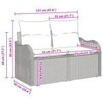 Casa si Gradina - Gradina si terasa - Mobilier exterior - Canapele si fotolii gradina - Set 5 Piese Canapea Gradina cu Perna Gri Deschis Ratan Poli - Infinity.ro