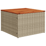 Casa si Gradina - Gradina si terasa - Mobilier exterior - Canapele si fotolii gradina - Set de canapele de gradina cu perne Bej din ratan poli Acacia - Infinity.ro