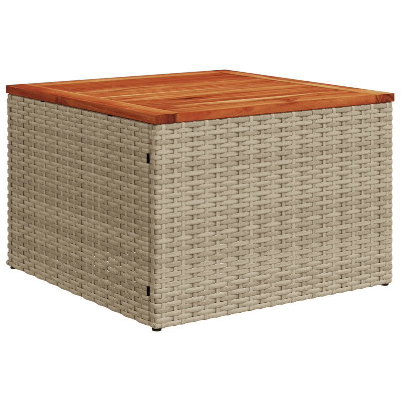 Casa si Gradina - Gradina si terasa - Mobilier exterior - Canapele si fotolii gradina - Set de canapele de gradina cu perne Bej din ratan poli Acacia - Infinity.ro