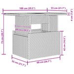 Casa si Gradina - Gradina si terasa - Mobilier exterior - Canapele si fotolii gradina - Set de canapea pentru gradina cu 7 piese si perne din ratan poli bej - Infinity.ro