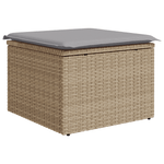 Casa si Gradina - Gradina si terasa - Mobilier exterior - Canapele si fotolii gradina - Set canapea pentru gradina  9 piese cu perne Bej din Ratan Polimer - Infinity.ro