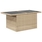 Casa si Gradina - Gradina si terasa - Mobilier exterior - Canapele si fotolii gradina - Set canapea gradina  5 Piese cu perne Bej Poli Ratan - Infinity.ro