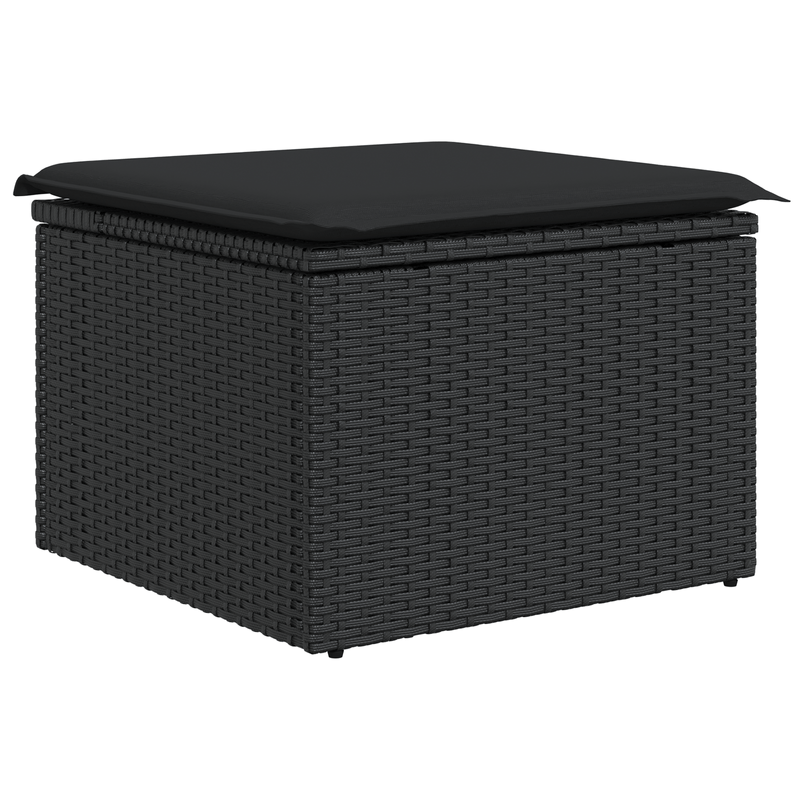 Casa si Gradina - Gradina si terasa - Mobilier exterior - Canapele si fotolii gradina - Set de canapele de gradina cu perne 6 piese Negru Poli Ratan - Infinity.ro