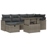 Casa si Gradina - Gradina si terasa - Mobilier exterior - Canapele si fotolii gradina - Set canapele gradina  cu perne Gri Poli Ratan - Infinity.ro