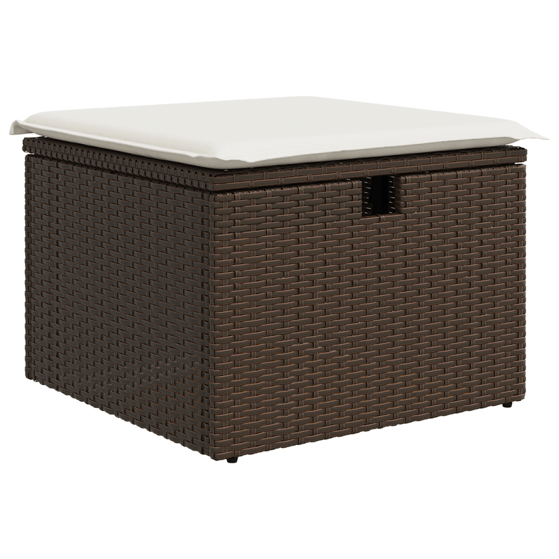 Casa si Gradina - Gradina si terasa - Mobilier exterior - Canapele si fotolii gradina - Set canapea de gradina  6 piese cu perne Maro Poli Ratan - Infinity.ro