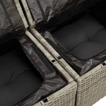 Casa si Gradina - Gradina si terasa - Mobilier exterior - Canapele si fotolii gradina - Set Canapea Gradina  cu 8 Piese si Perne Gri Deschis Ratan Polimer - Infinity.ro