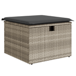 Casa si Gradina - Gradina si terasa - Mobilier exterior - Canapele si fotolii gradina - Set canapea gradina cu perne gri din ratan sintetic - Infinity.ro