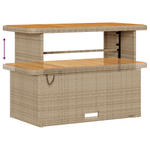 Casa si Gradina - Gradina si terasa - Mobilier exterior - Canapele si fotolii gradina - Set de sofa de gradina  9 piese cu perne Bej Poliratan Acacia - Infinity.ro