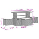 Casa si Gradina - Gradina si terasa - Mobilier exterior - Canapele si fotolii gradina - Set de sofa de gradina  9 piese cu perne Bej Poliratan Acacia - Infinity.ro