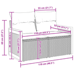 Casa si Gradina - Gradina si terasa - Mobilier exterior - Canapele si fotolii gradina - Set Canapea Gradina  cu 8 piese cu perne Negru Poliratan Acacia - Infinity.ro