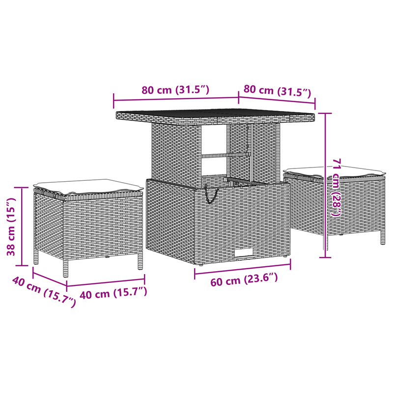 Casa si Gradina - Gradina si terasa - Mobilier exterior - Canapele si fotolii gradina - Set canapea gradina  8 piese cu perne bej poliratan acacia - Infinity.ro