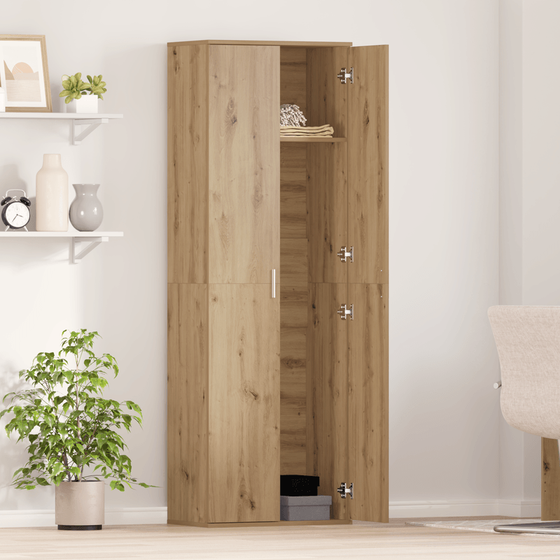 Casa si Gradina - Mobilier - Dulapuri si sifoniere - Dulapuri - Dulap de depozitare inalt din Stejar Artizanal 60x35x180 cm Lemn aglomerat - Infinity.ro