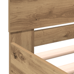 Casa si Gradina - Mobilier - Paturi si accesorii - Paturi - Cadru de pat cu spatar din stejar artizanal 180x200 cm Lemn compus - Infinity.ro