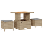 Casa si Gradina - Gradina si terasa - Mobilier exterior - Canapele si fotolii gradina - Set canapea gradina 8 piese bej ratan poli - Infinity.ro